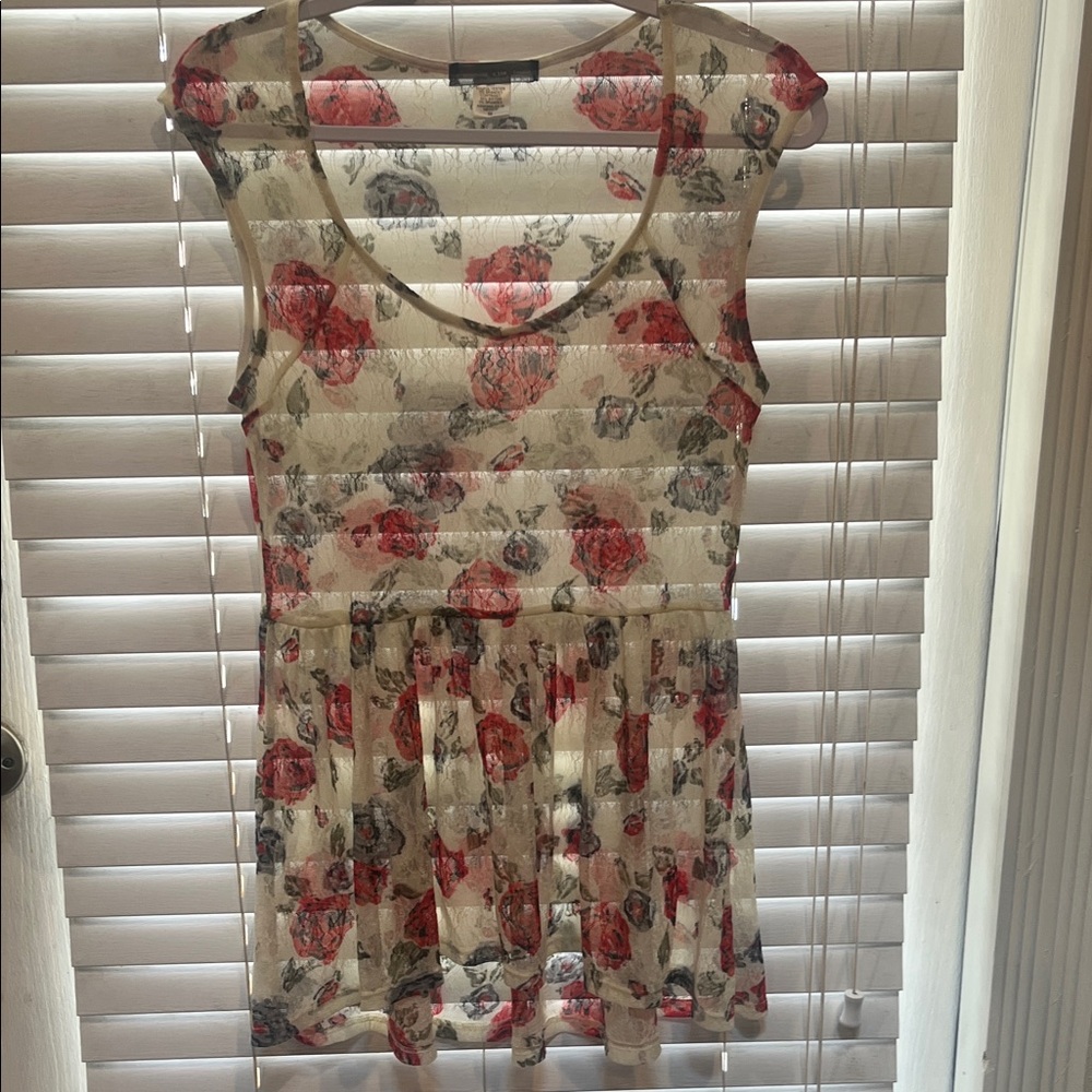 Happening in the Present Floral Print Blouse